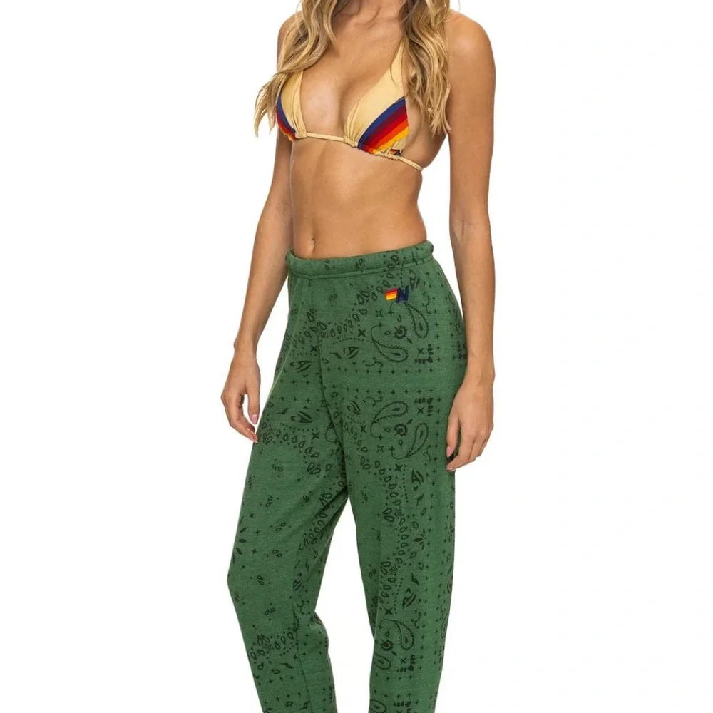 Aviator Nation Ladies Bandana Palm Sweatpants Like New I brought wrong size - Picture 5 of 9